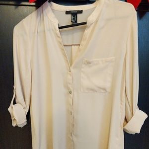 Beige light 3/4 sleeve blouse
